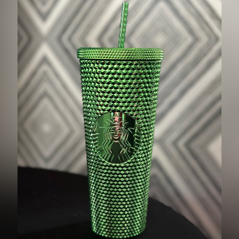 Metallic Green Starbucks Venti Tumbler Cup